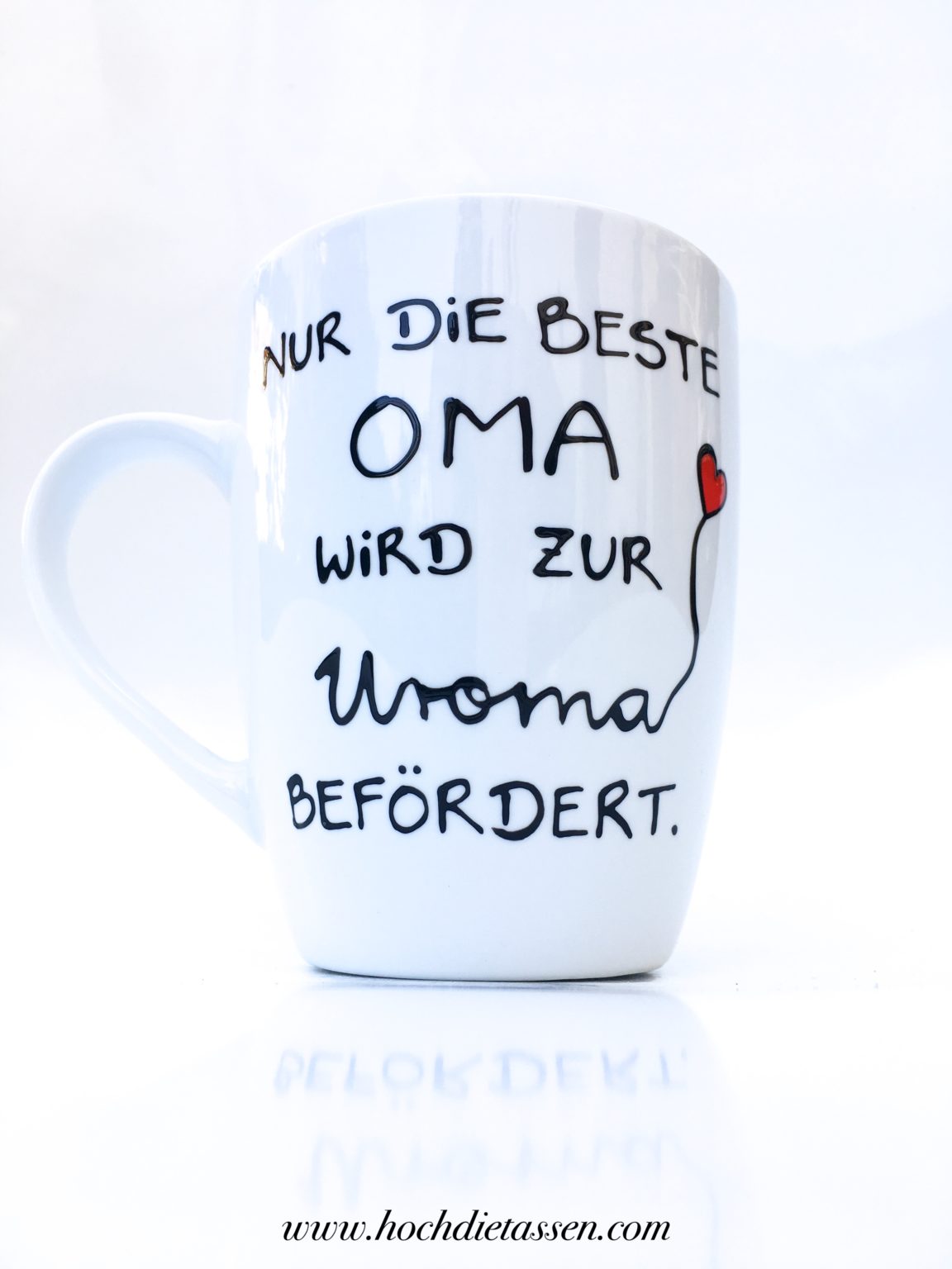 Nur die beste Oma wird zur Uroma befördert. Tasse für Oma und Opa